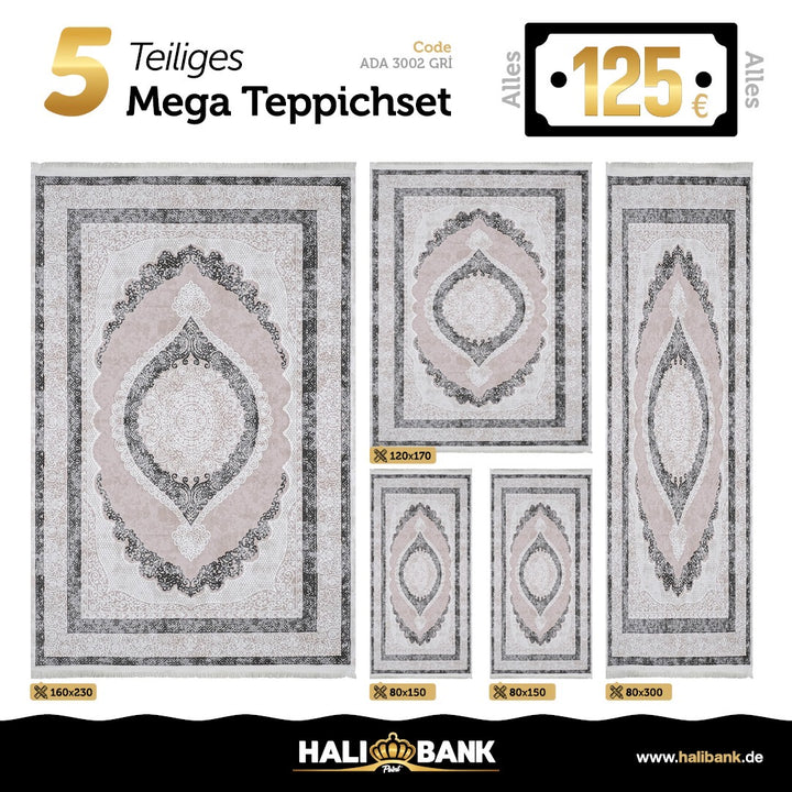 Gewebter Teppich Halibank - ADA-3002-GRİ-0026